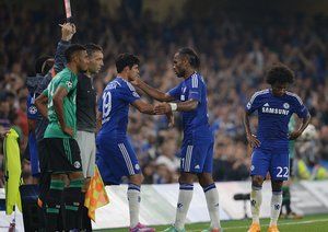 ديديه  دروگبا - دیگو کوستا|چلسی 1-1 شالکه / لیگ قهرمانان