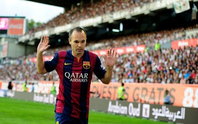 غیبت اینیستا برای دیدار روز یکشنبه بارسلونا و لوانته