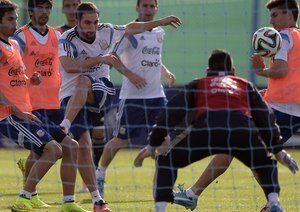 گونزالو هیگواین|تمرین تیم ملی آرژانتین