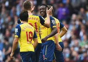 دنی ولبک|آستون‌ویلا  0-3 آرسنال / لیگ جزیره