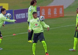 اوسکار - نیمار|تمرین تیم ملی برزیل