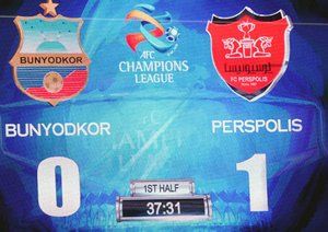 نتیجه بازی|بنیادکار ازبکستان 0 - 1 پرسپولیس تهران