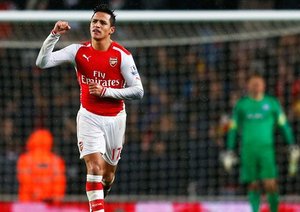 الکسیس سانچز|آرسنال 2 - 1 کوئینز پارک رنجرز / لیگ جزیره