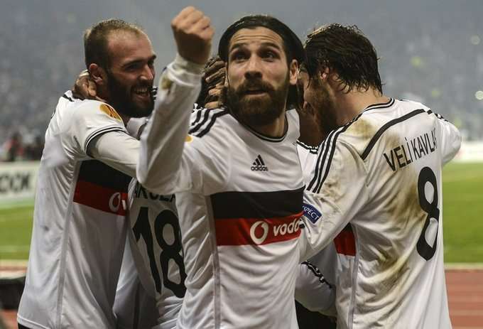 شادی بازیکنان بشیکتاس