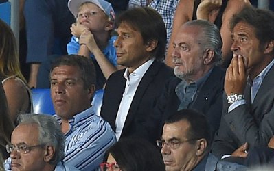 عکس روز | حضور کونته در بازی ناپولی و اتلتیکو