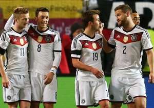 شادی بازیکنان آلمان