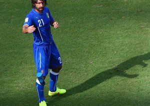 آندره آ پیرلو|عکس العمل آندره آ پیرلو در بازی مقابل کاستاریکا