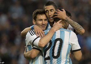 آگیرو -  مسی - دی ماریا