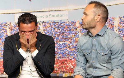 نامه احساسی ژاوی هرناندز درباره خداحافظی اینیستا از بارسلونا