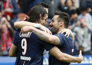 شادی بازیکنان پی اس جی