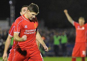 استیون جرارد|اِی اِف سی ویمبلدون 1 - 2 لیورپول / جام حذفی