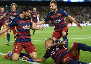 لوئیس سوارز|بارسلونا 2 - 1 باير لوركوزن / لیگ قهرمانان