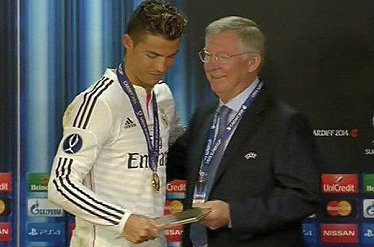 رونالدو از سر آلکس فرگوسن تشکر کرد