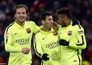 نیمار - مسی - راکیتیچ|اتلتیک بیلبائو 2 - 5 بارسلونا / لالیگا