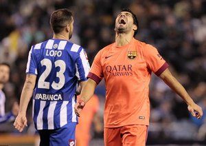 لوئیس سوارز|دپورتیوو لاکرونیا 0 - 4 بارسلونا / لالیگا