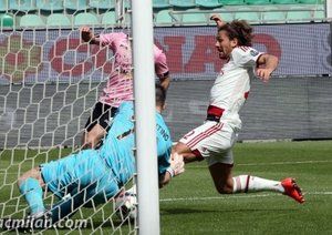 آلسيو چرچی|پالرمو 1 - 2 میلان / سری آ