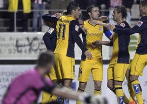 شادی بازیکنان اتلتیکو