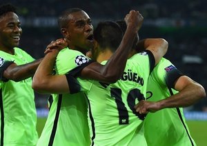 سرخیو آگوئرو|مونشن گلادباخ 1 - 2 منچستر سیتی / لیگ قهرمانان