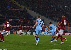 سمیر نصری|رم 0 - 2 منچستر سیتی / لیگ قهرمانان